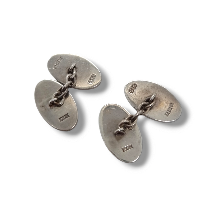 Oval Patterned Cufflinks