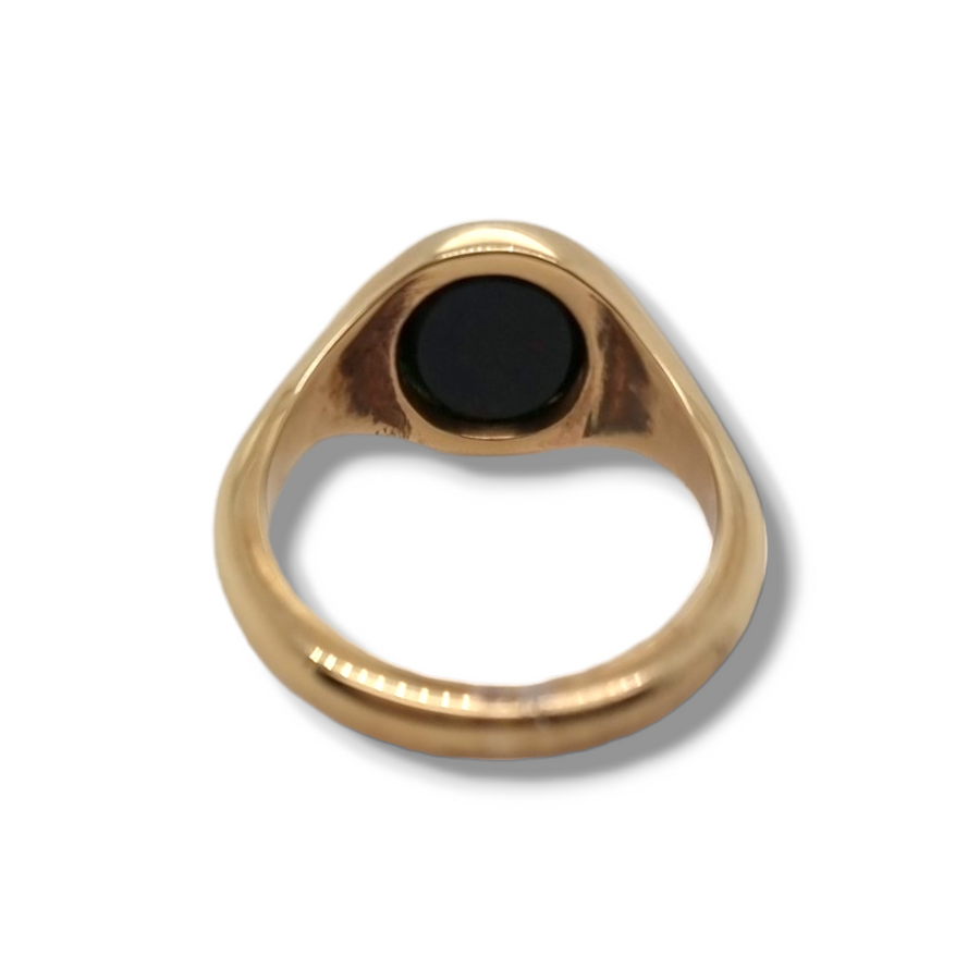 9ct Oval Bloodstone Signet Ring
