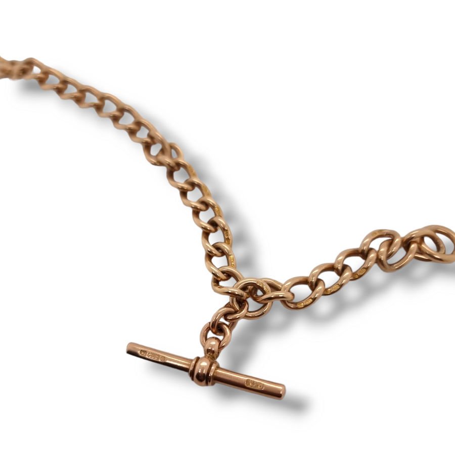 Rose Gold Albert Chain