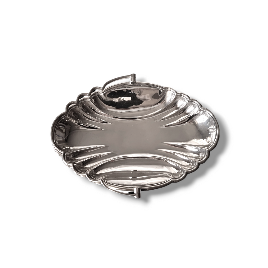 Silver Pedestal Basket