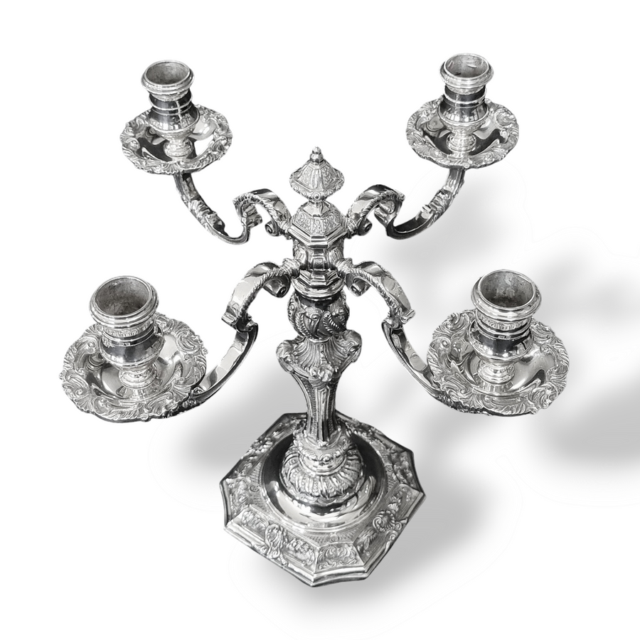 Pair of Four Branch Candelabra