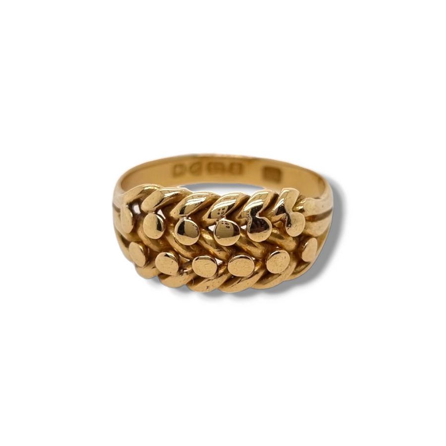 18ct Yellow Gold Keeper Ring