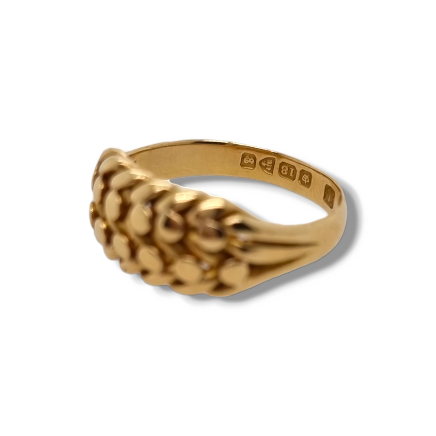 18ct Yellow Gold Keeper Ring
