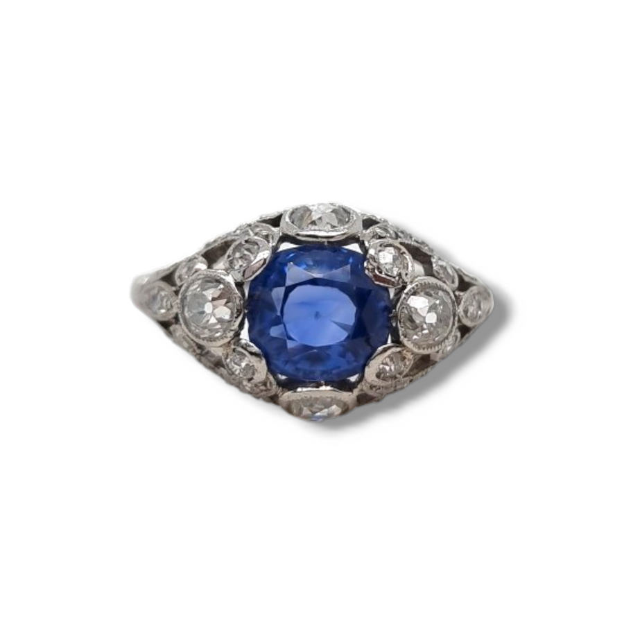 Sapphire &  Diamond Dress Ring