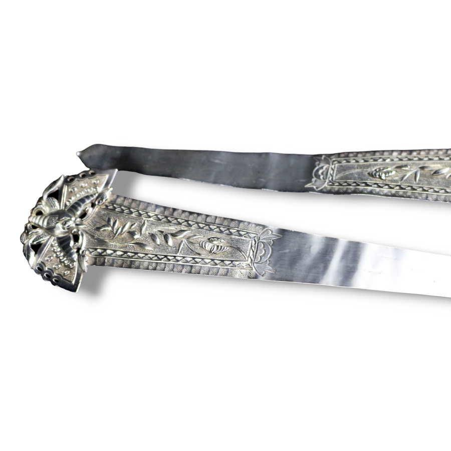 Antique Silver Geisha Hair Slides
