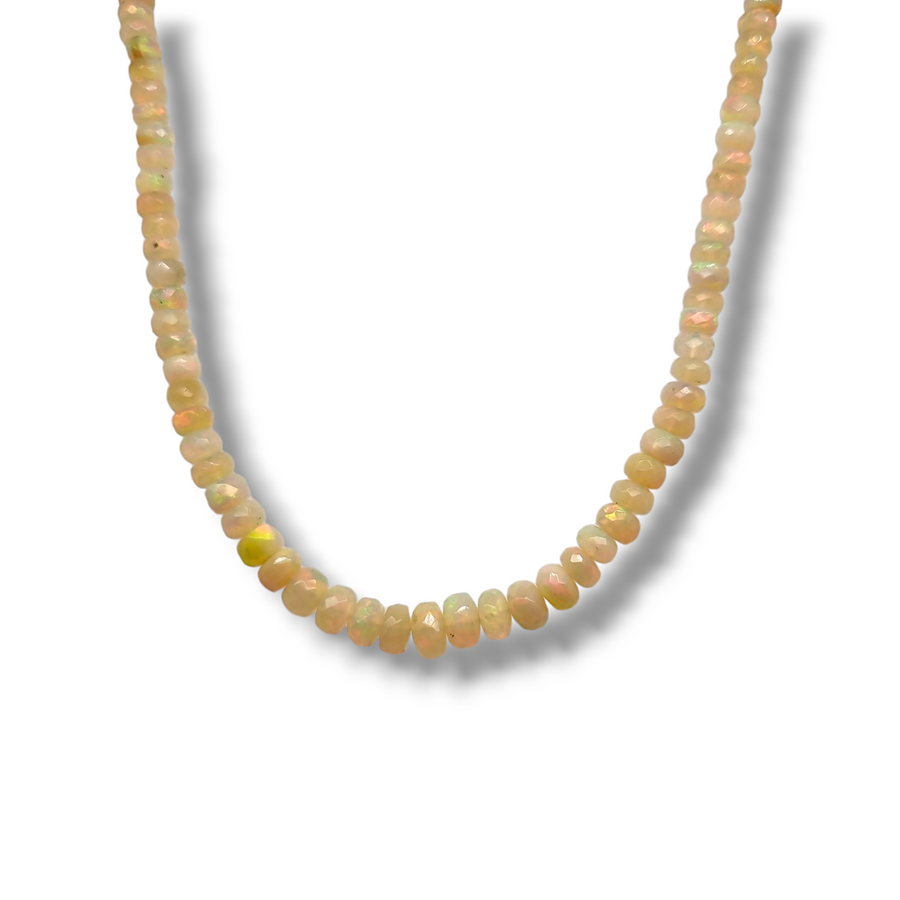 Single Row Opal Beads Necklace