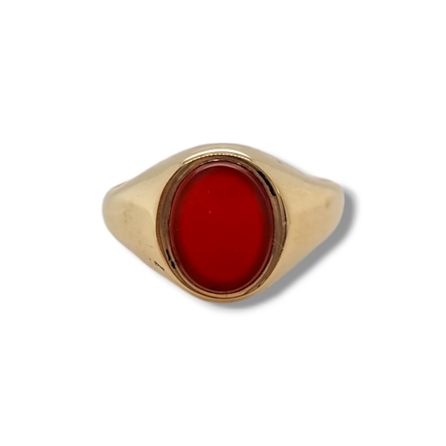 9ct Carnelian Signet Ring