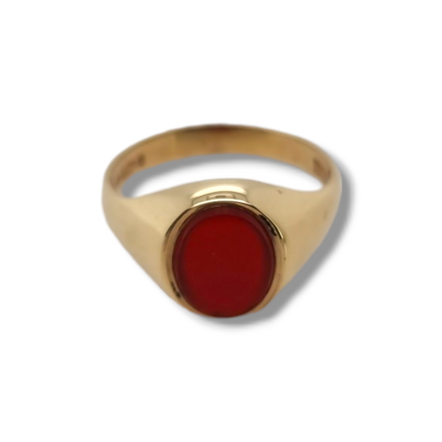 9ct Carnelian Signet Ring