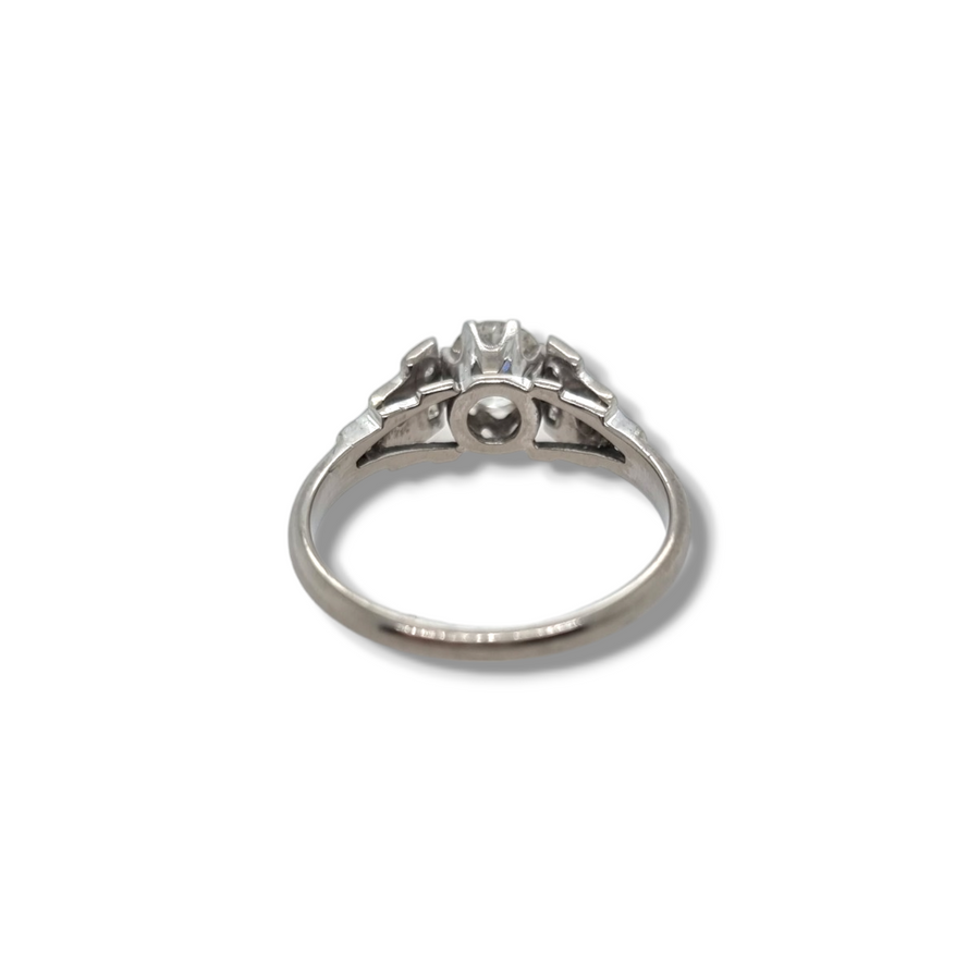 Old Mine Cut Diamond Solitaire