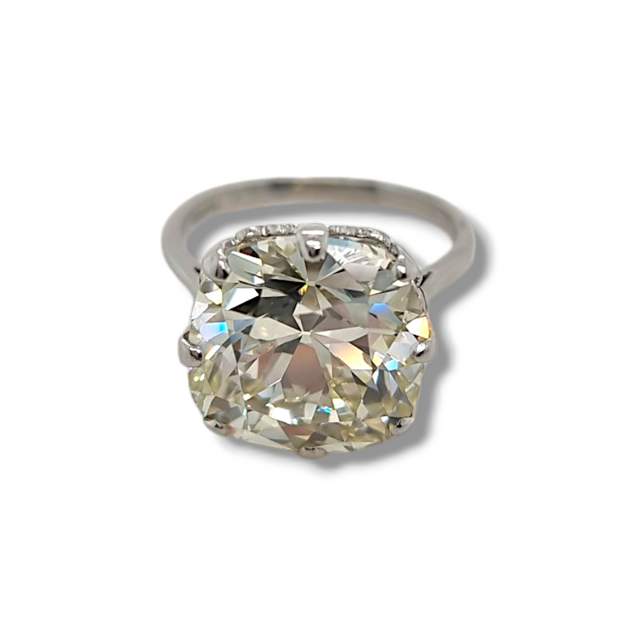 10.05ct Old Mine Cut Solitaire
