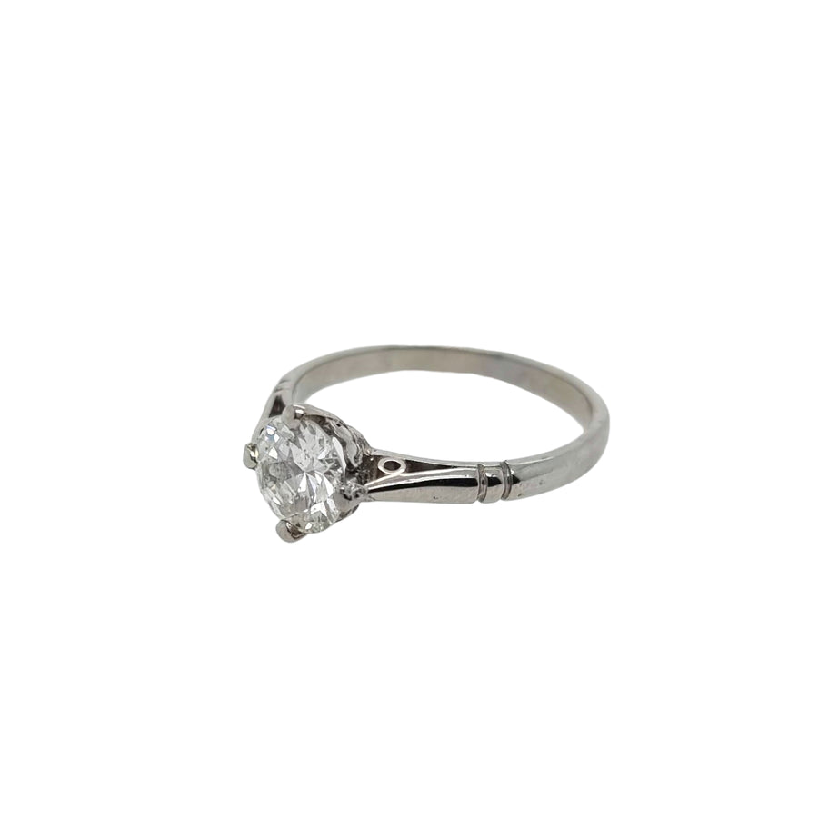 0.80ct Transitional Cut Diamond Solitaire Ring