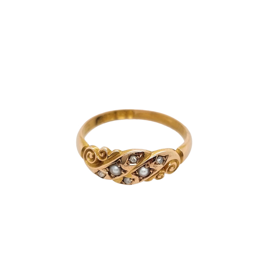 Antique Diamond & Pearl Ring