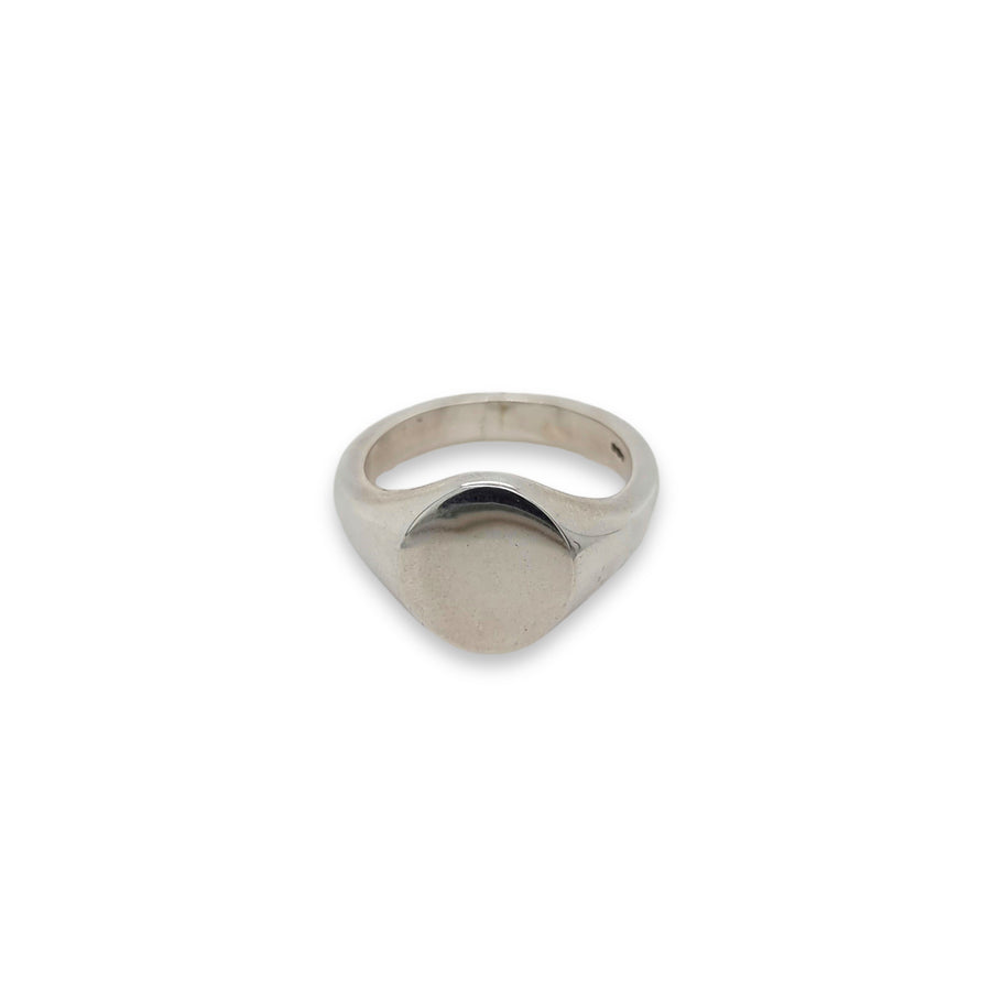 Silver Oval Signet