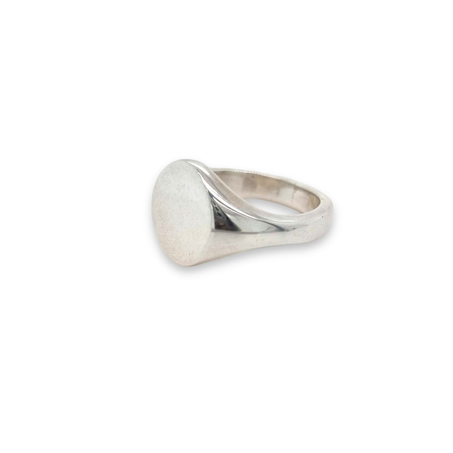 Silver Oval Signet