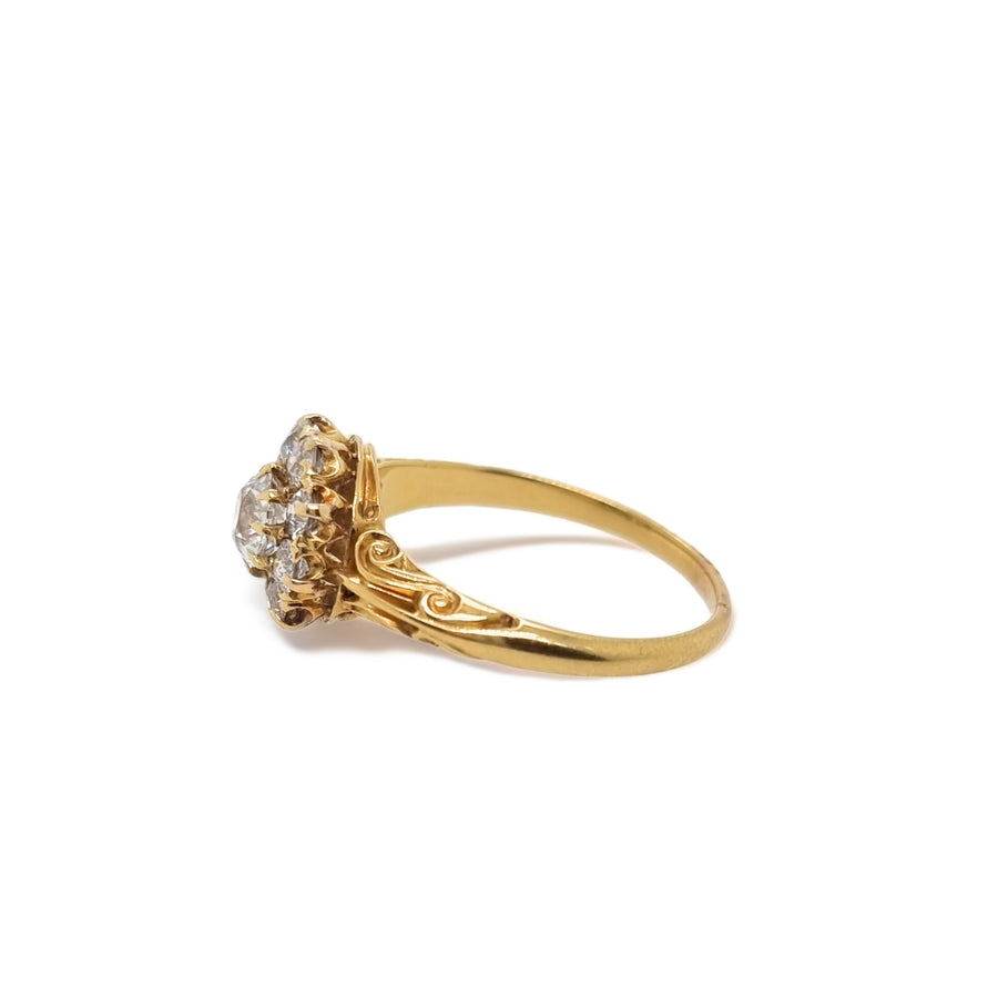 Victorian Diamond Cluster Ring