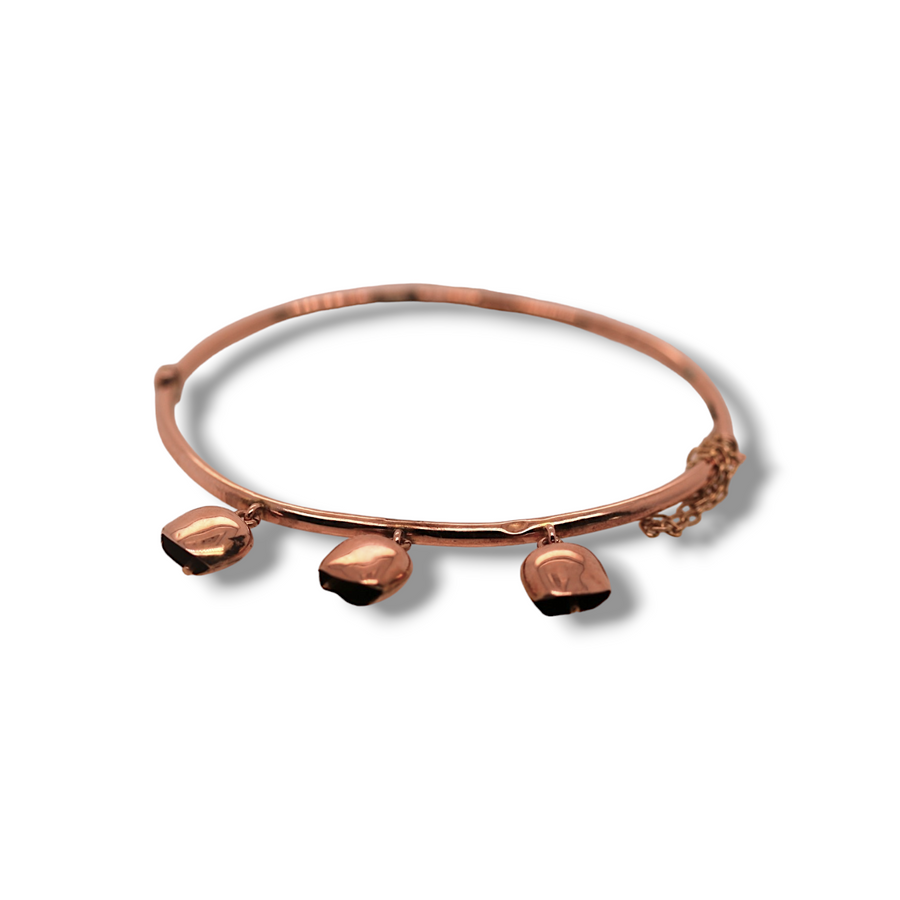 9ct Rose Gold Bell Bangle