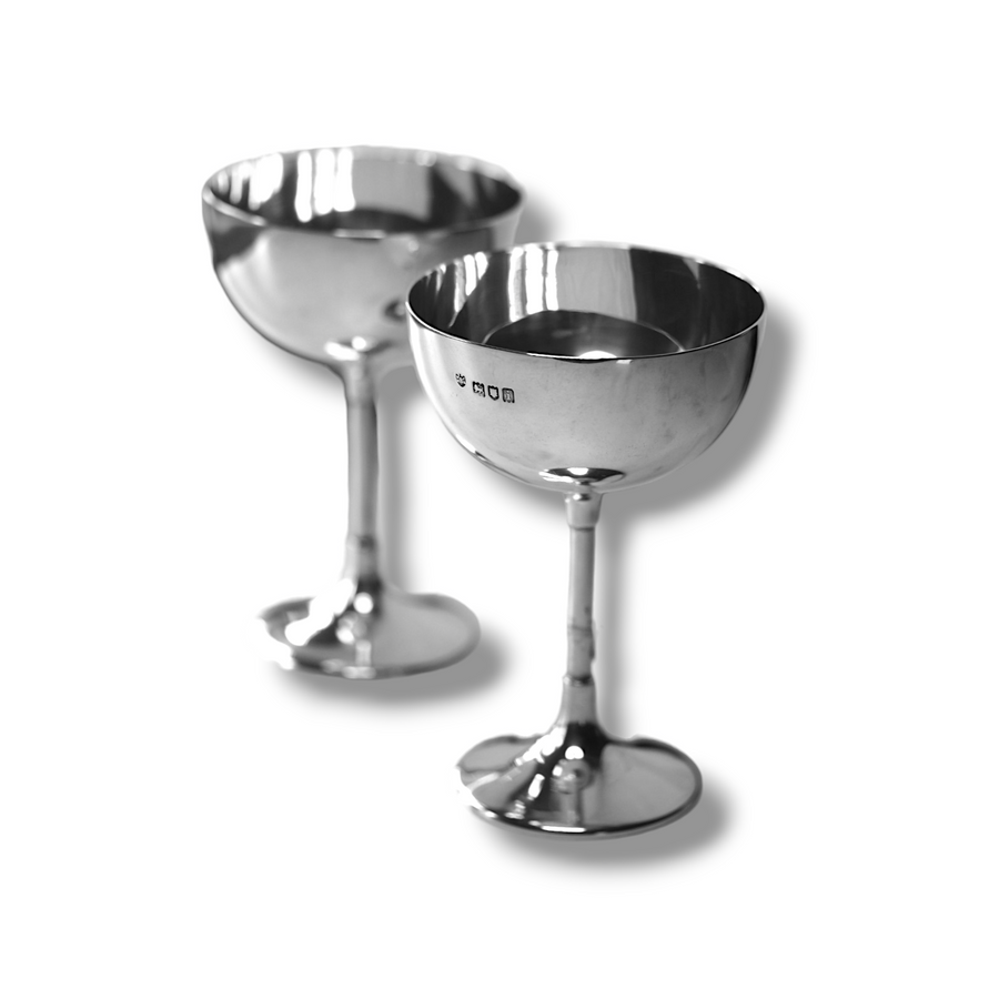 Silver Edwardian Goblets Set