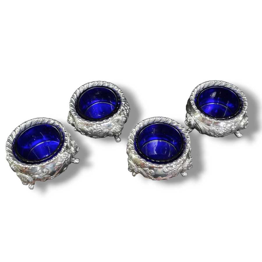 Set of 4 Chester Silver Open Salts
