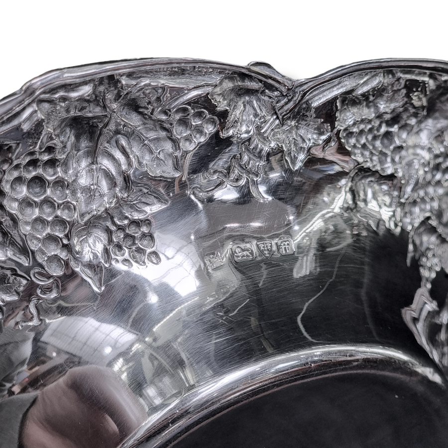 Floral Silver Dish by Lowe & Sons