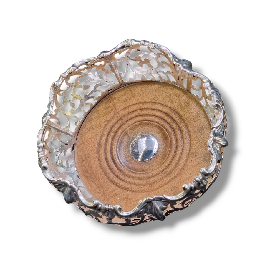 Victorian Silver Coaster Sheffield 1842