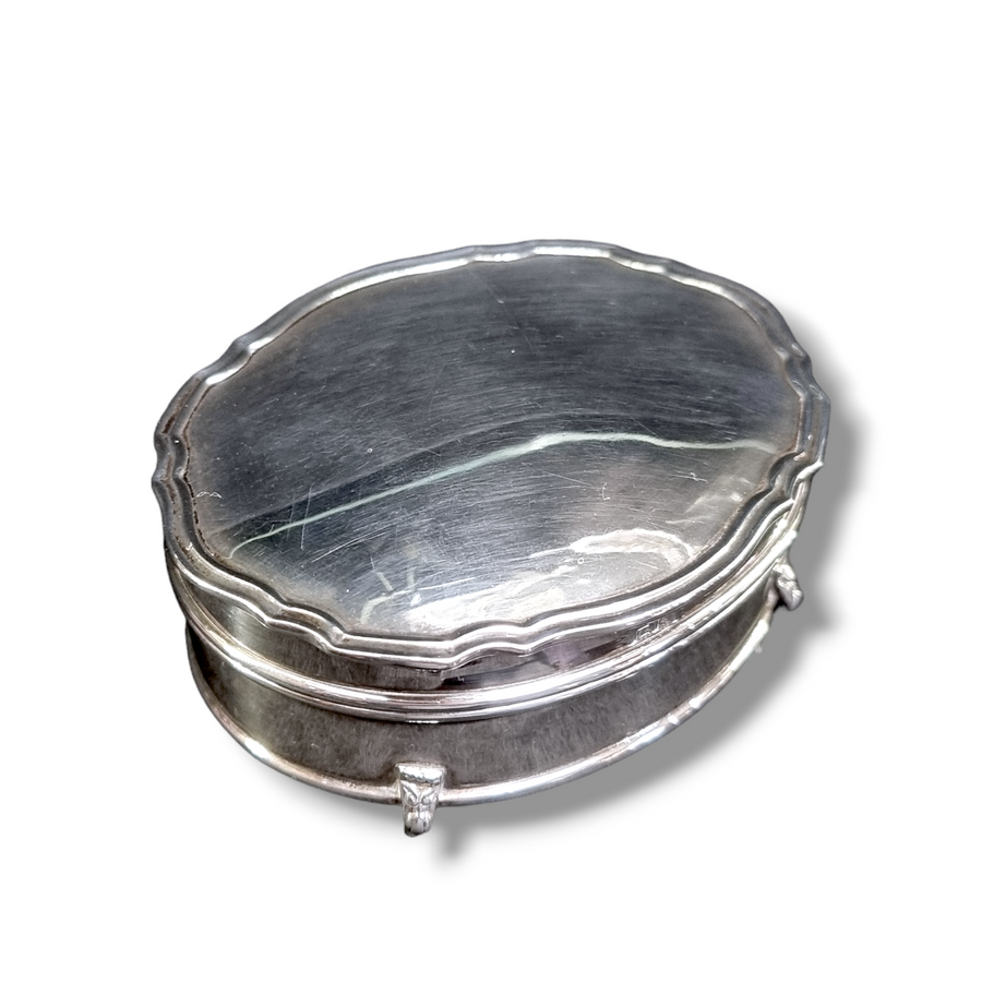 Antique Oval Shaped Trinket Box