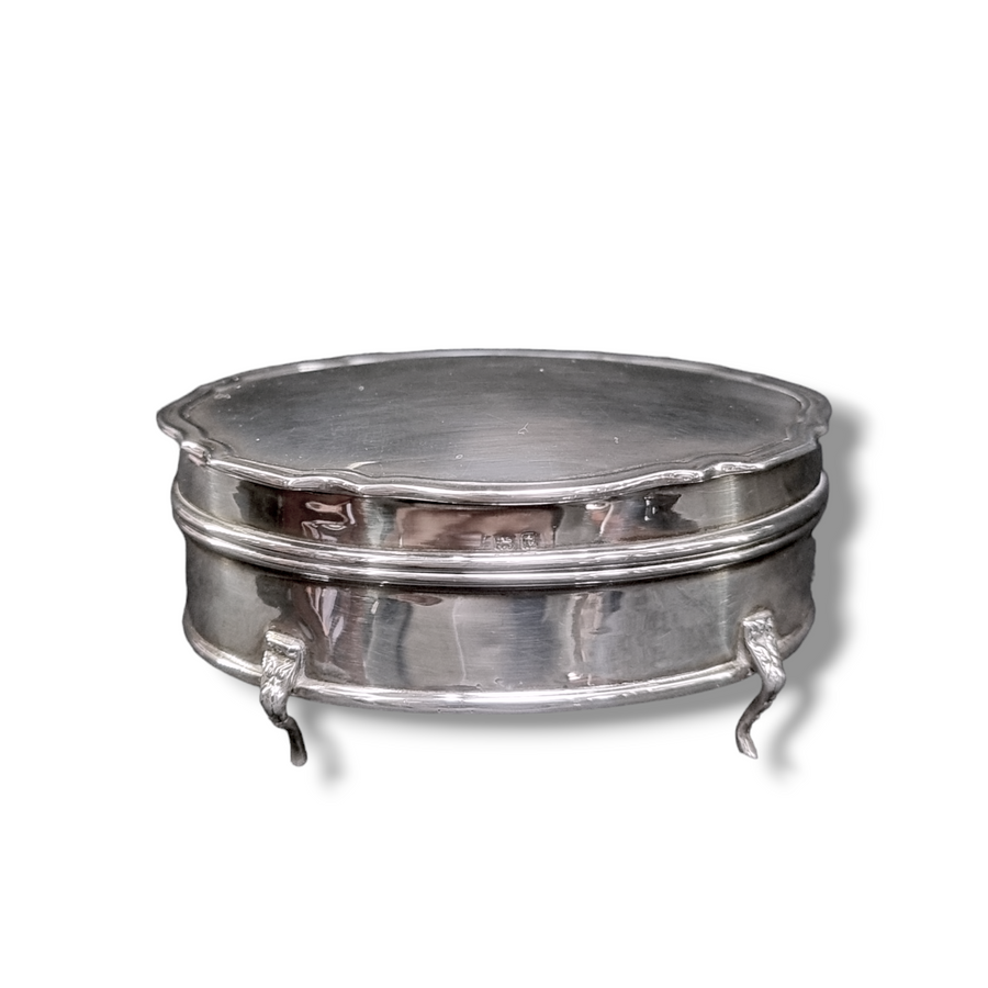 Antique Oval Shaped Trinket Box