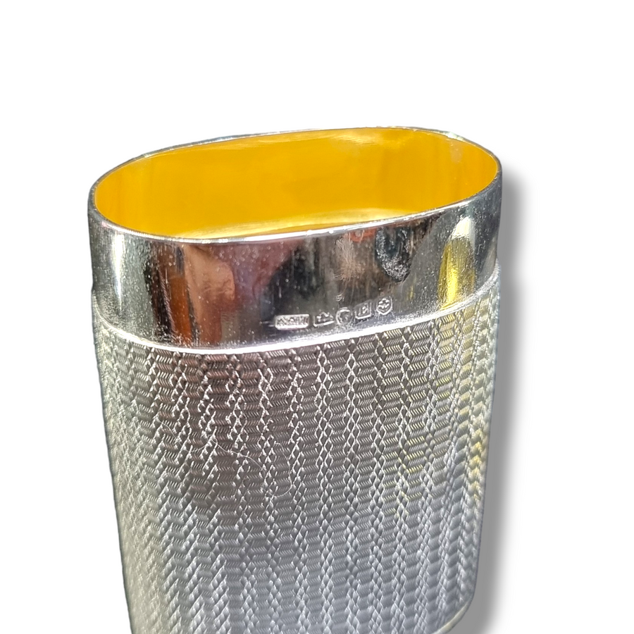 Early Victorian Silver Lidded Box