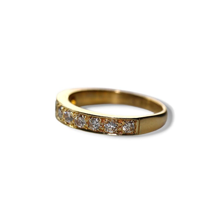 18ct Yellow Gold Diamond Half Eternity Ring