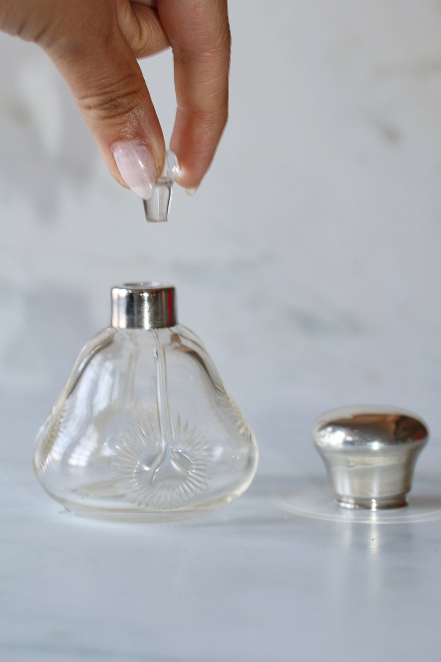 Antique Silver Perfume Bottle