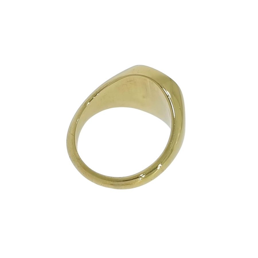 Heavy 18ct Yellow Gold Signet Ring