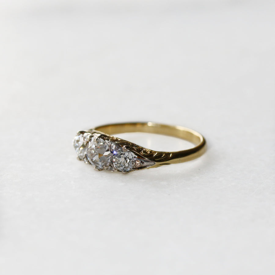 1.00ct Diamond Three Stone Ring