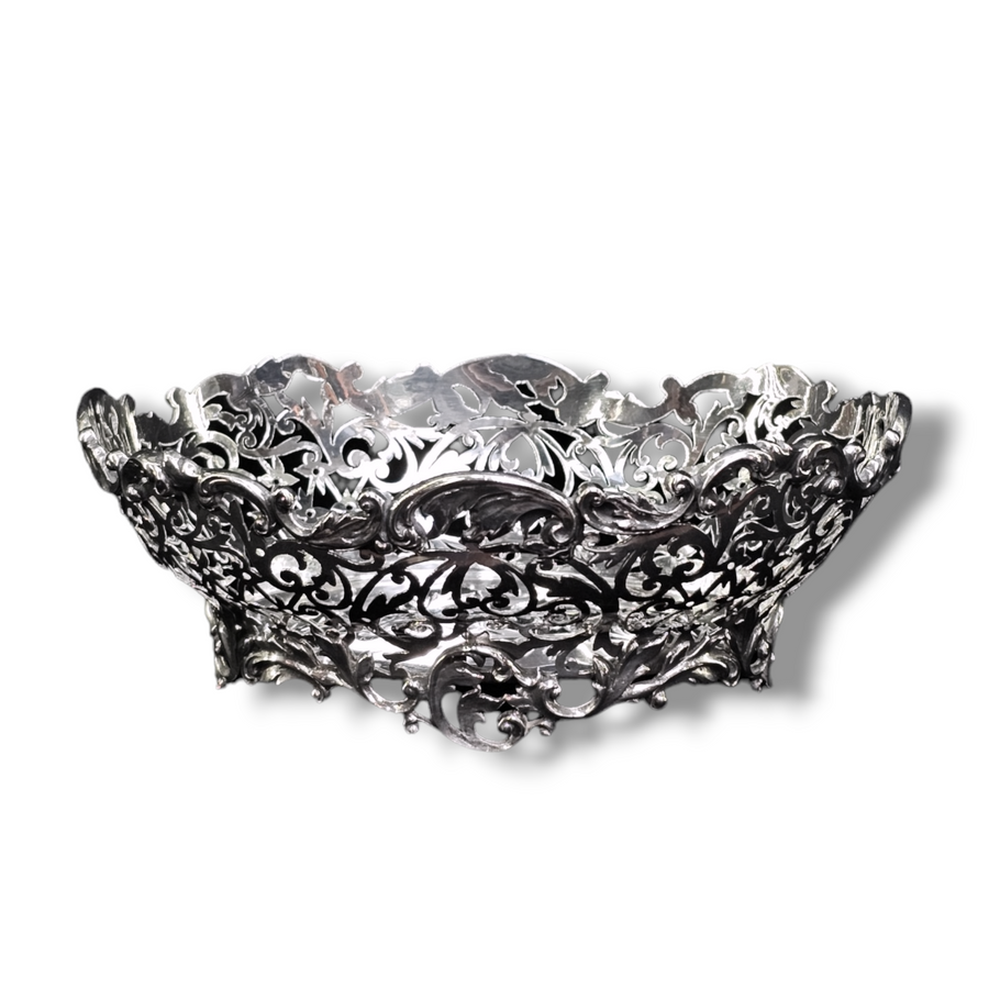Edwardian Pierced Foliate Dish