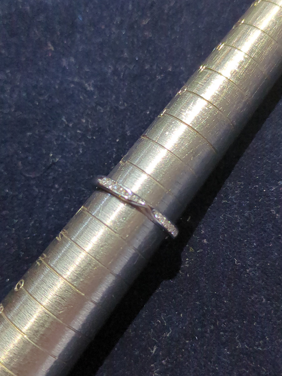 Platinum 0.30ct Diamond Half Eternity Ring