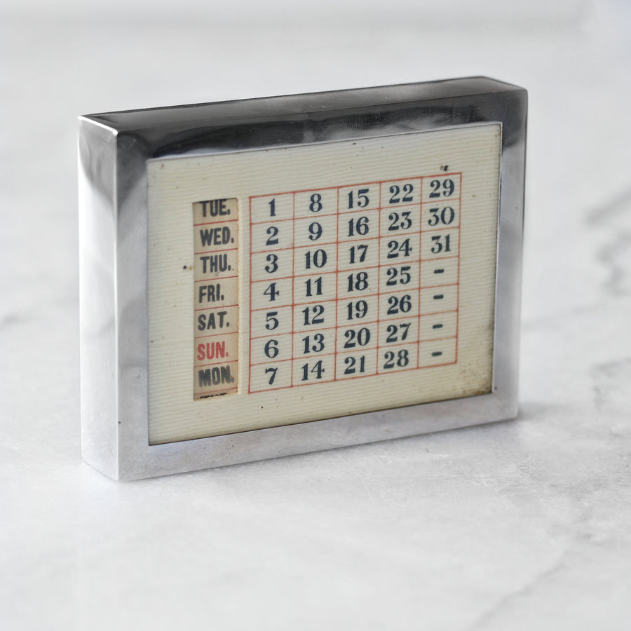 Chester 1913 Silver Perpetual Calendar