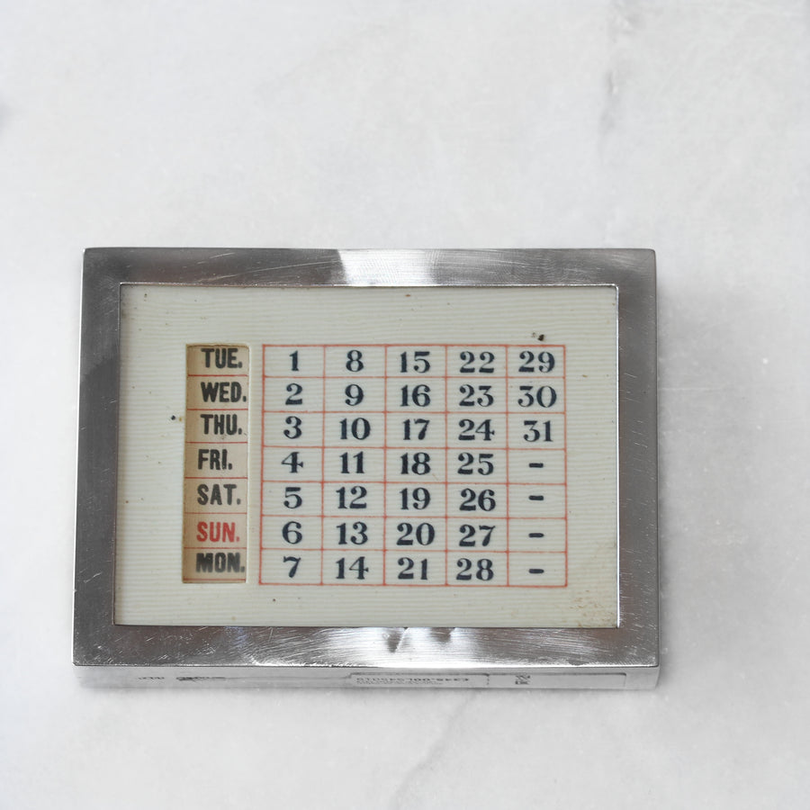 Chester 1913 Silver Perpetual Calendar