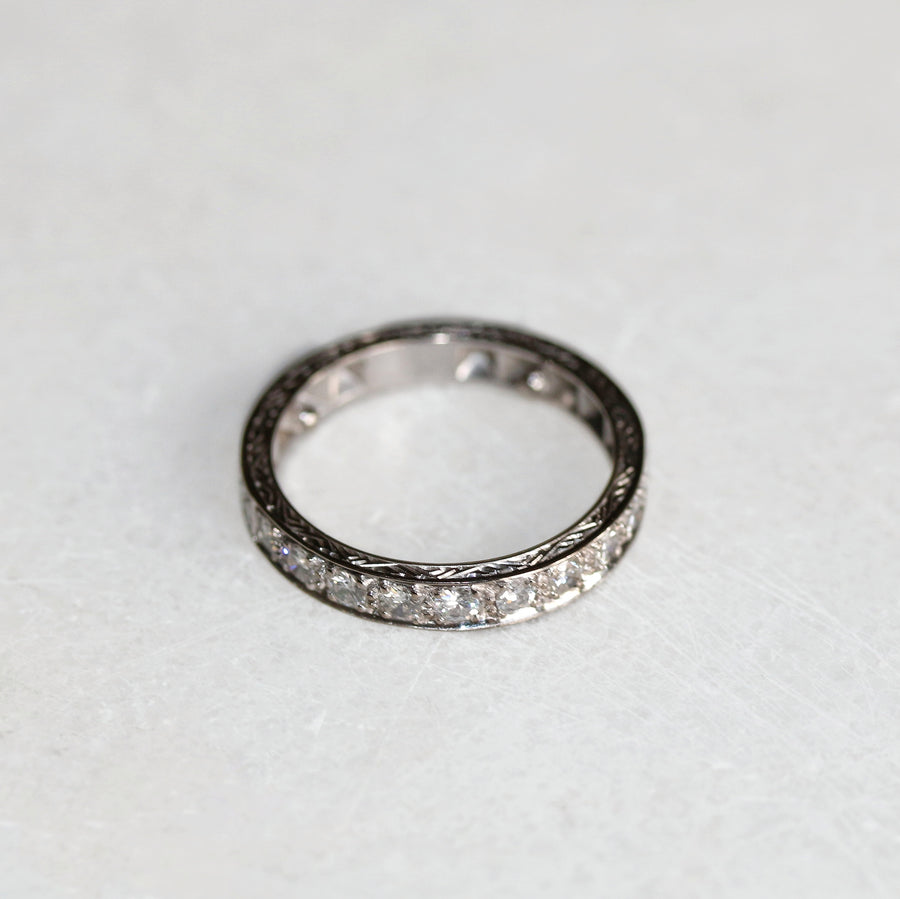 1930s Diamond Half Eternity Ring
