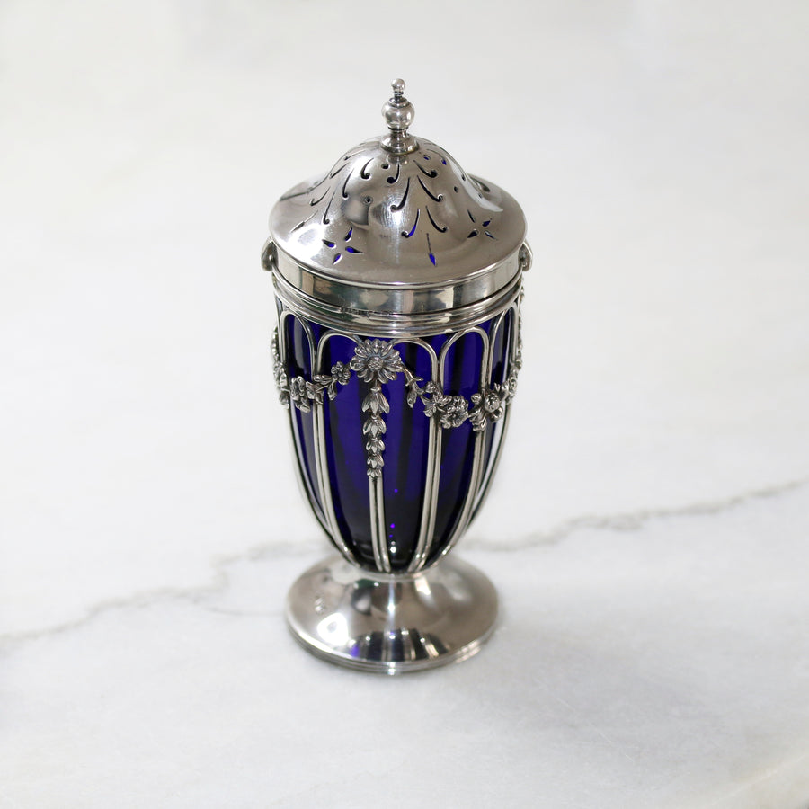 Antique silver sugar caster