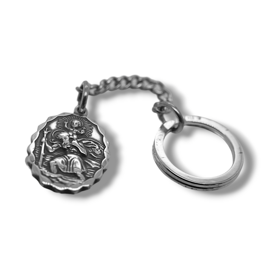 St. Christopher Georg Jensen Silver Keyring