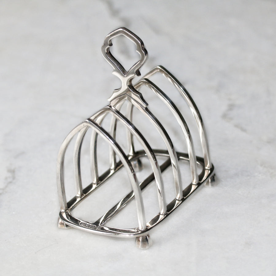 Art Deco Silver 5 Bar Toast Rack