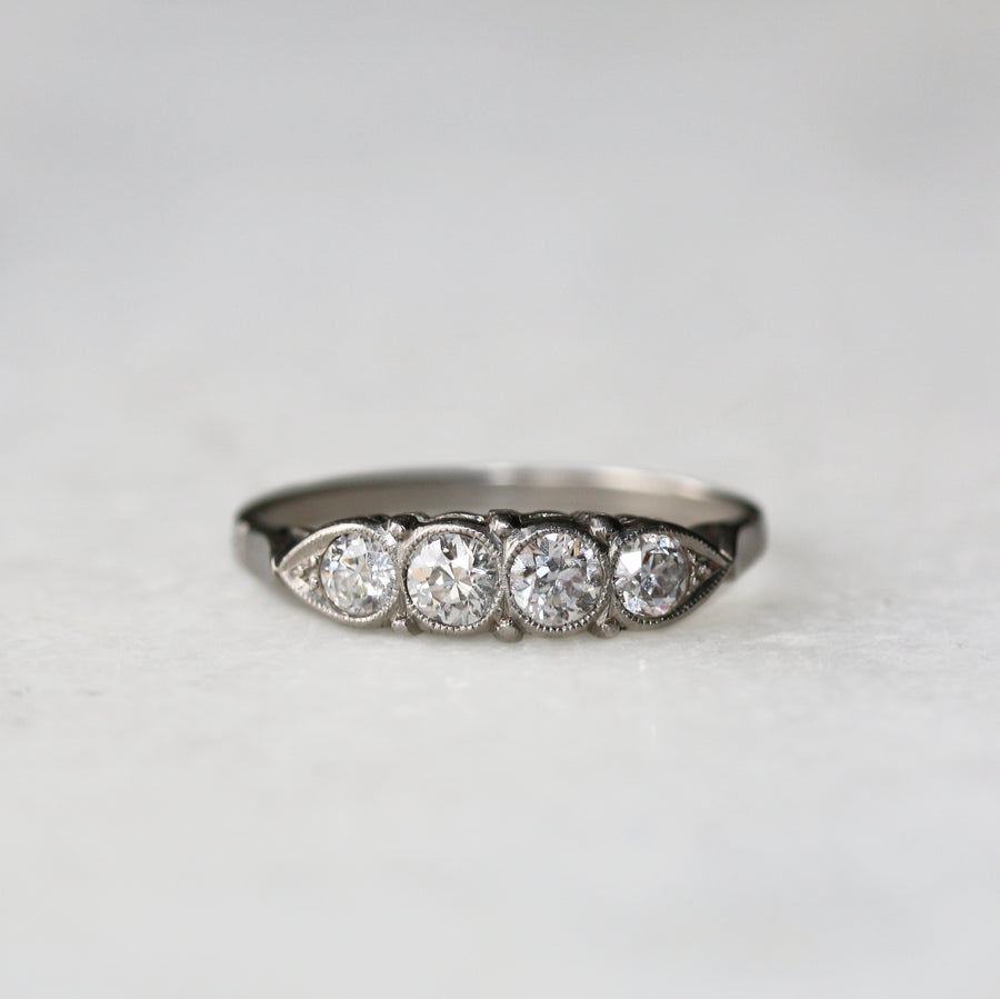 Platinum Diamond Four Stone Ring