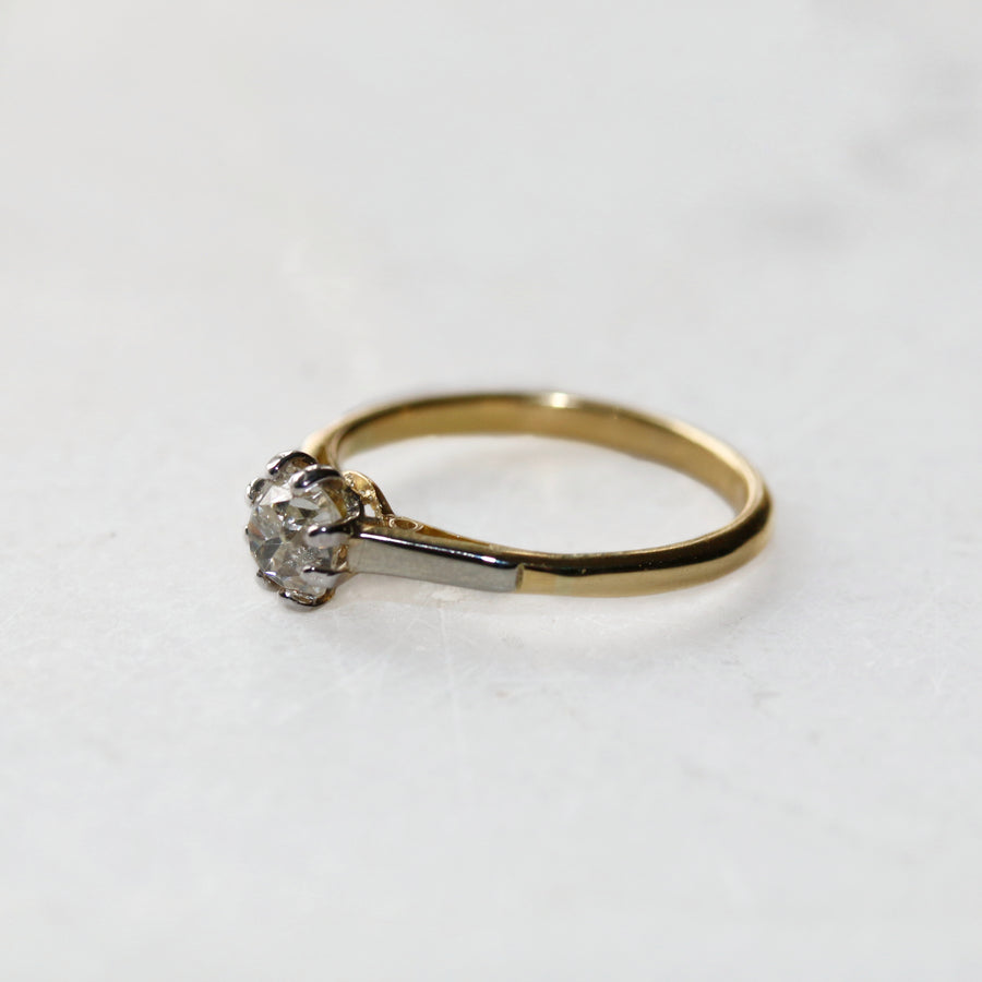 0.60ct Old Cut Diamond Solitaire Ring
