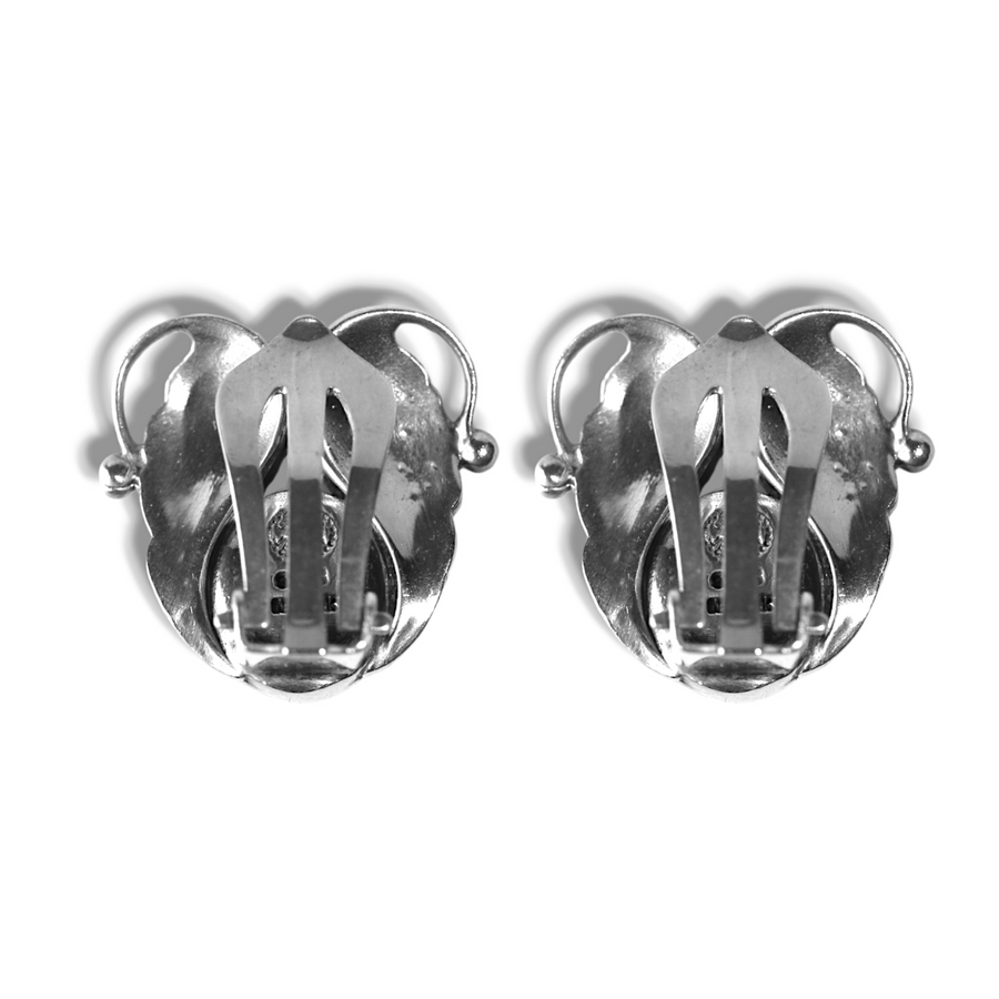 Georg Jensen Silver Clip On Earrings Lowe Sons