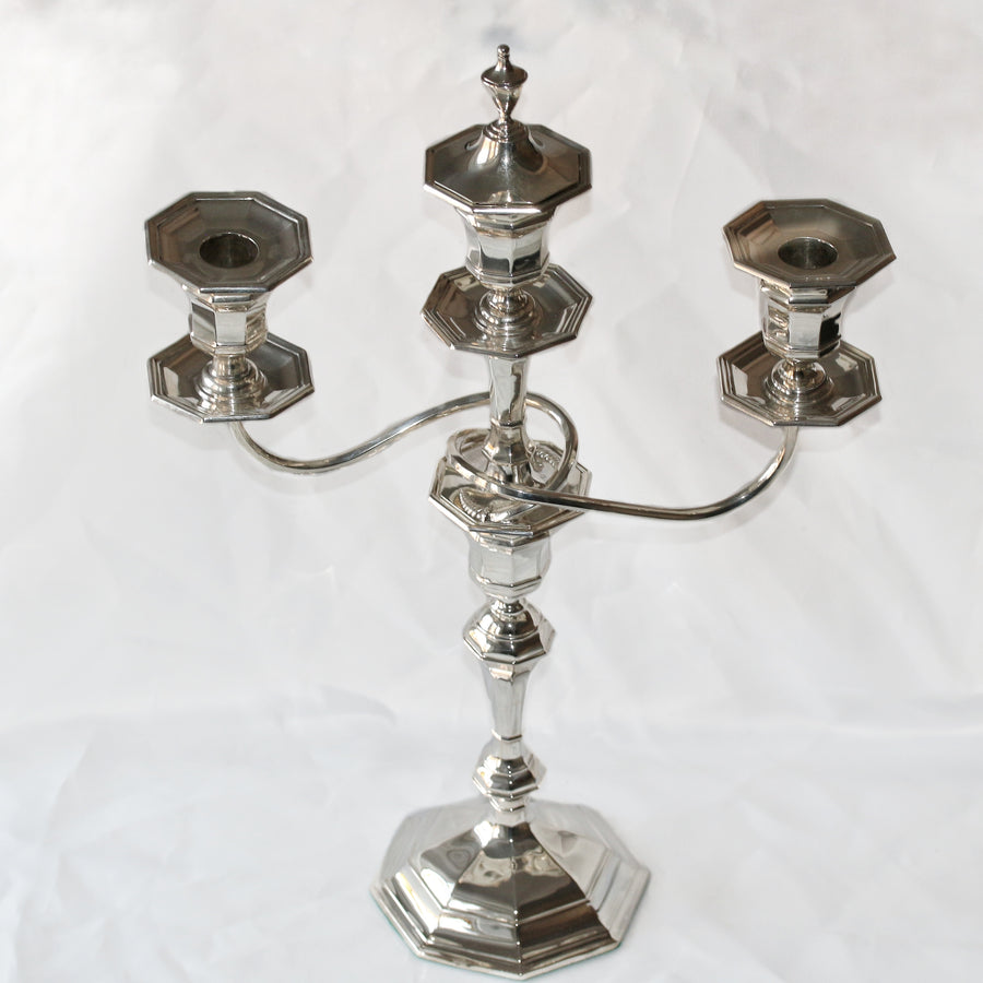 Silver Two Branch Candelabra