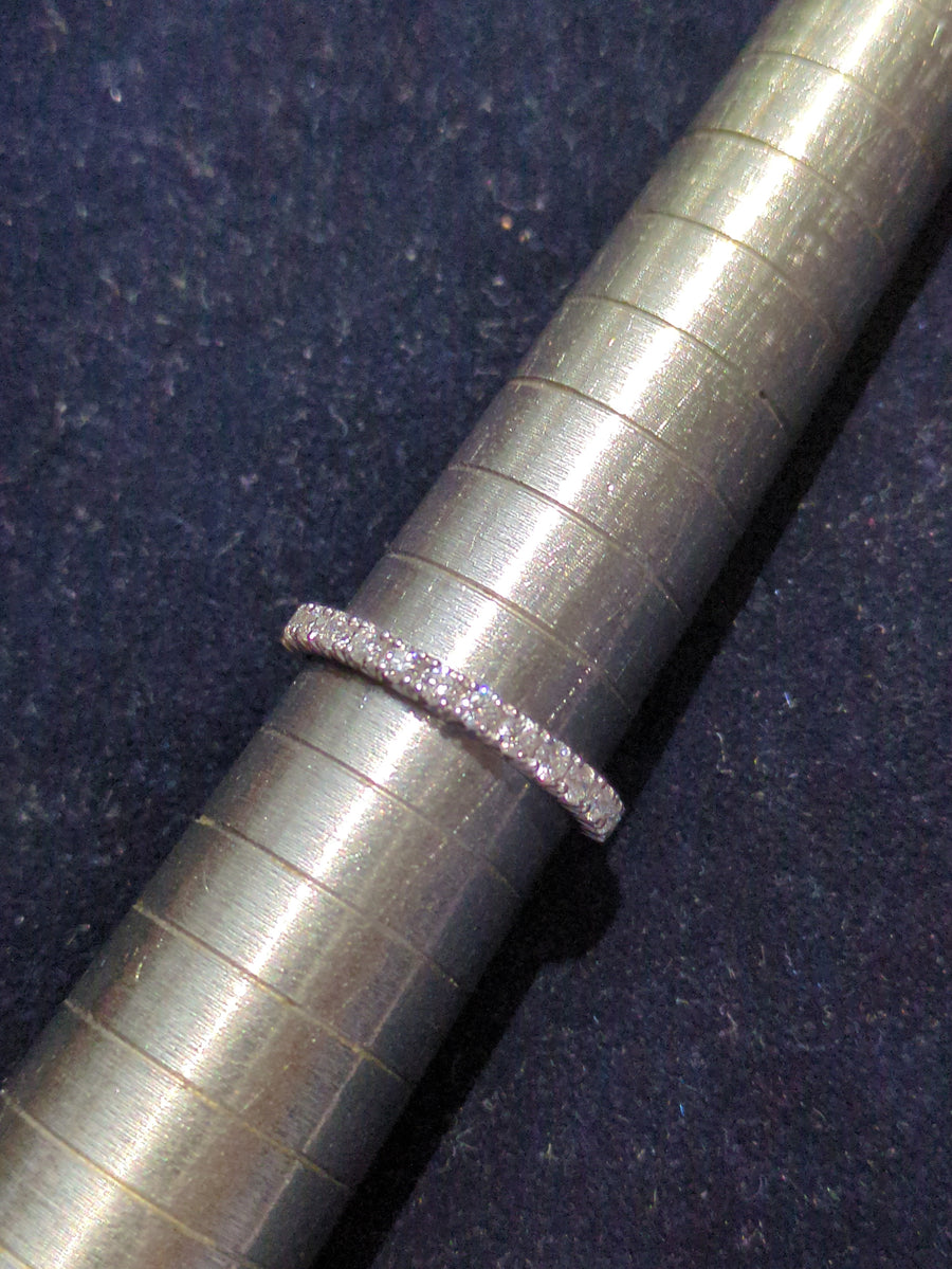 Platinum 0.50ct Diamond Half Eternity Ring