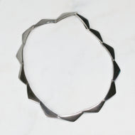 Vintage Georg Jensen Sterling Silver Peak Choker Necklace