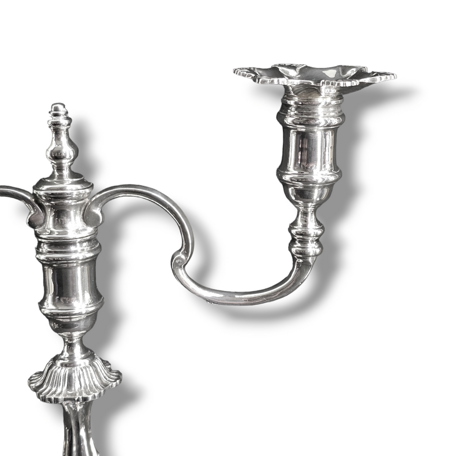 Silver Two branch  Candelabra