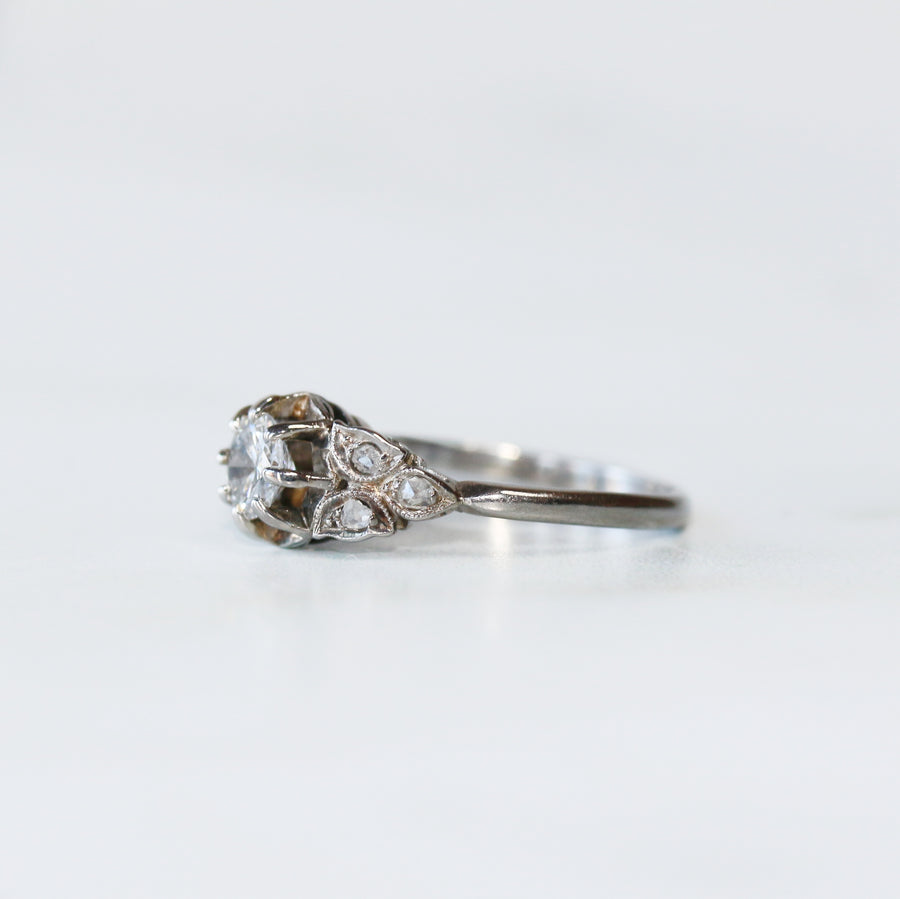 0.45ct Platinum Art Deco Diamond Ring