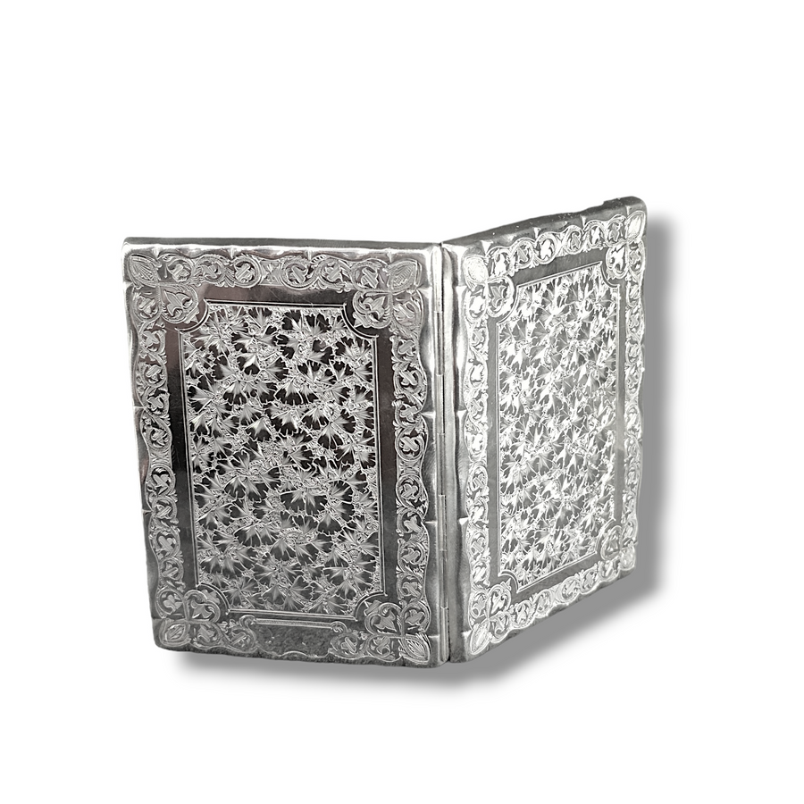Victorian Engraved Silver Card Case