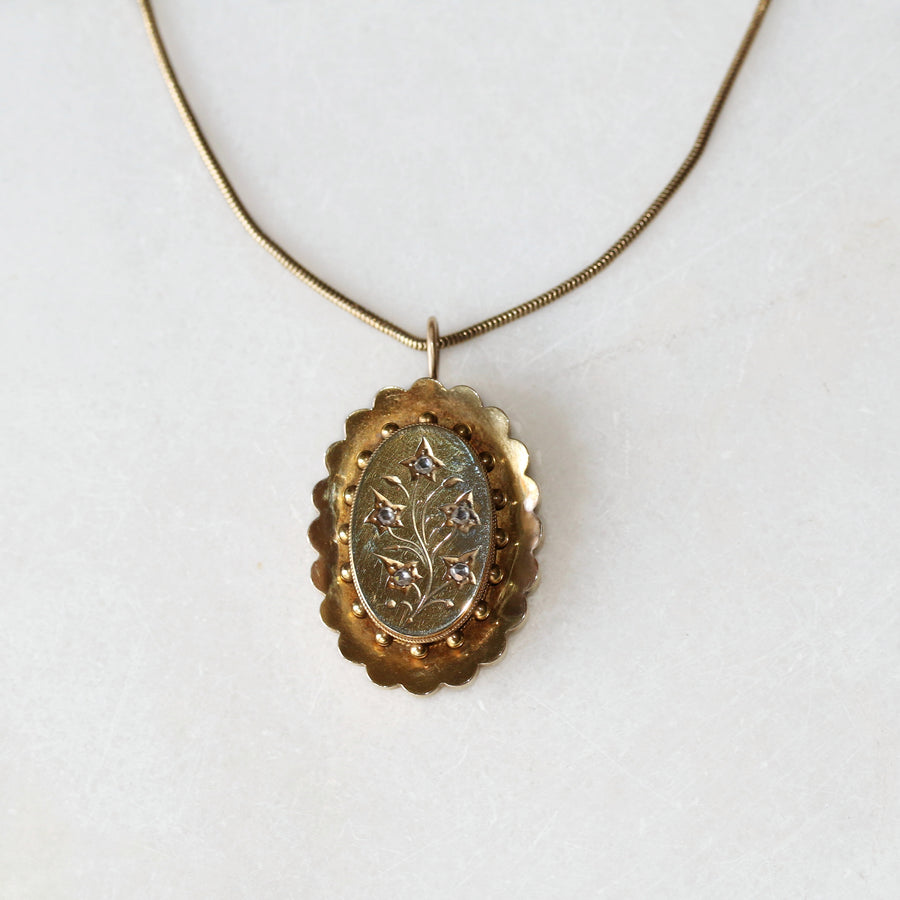 Victorian Diamond Set Locket