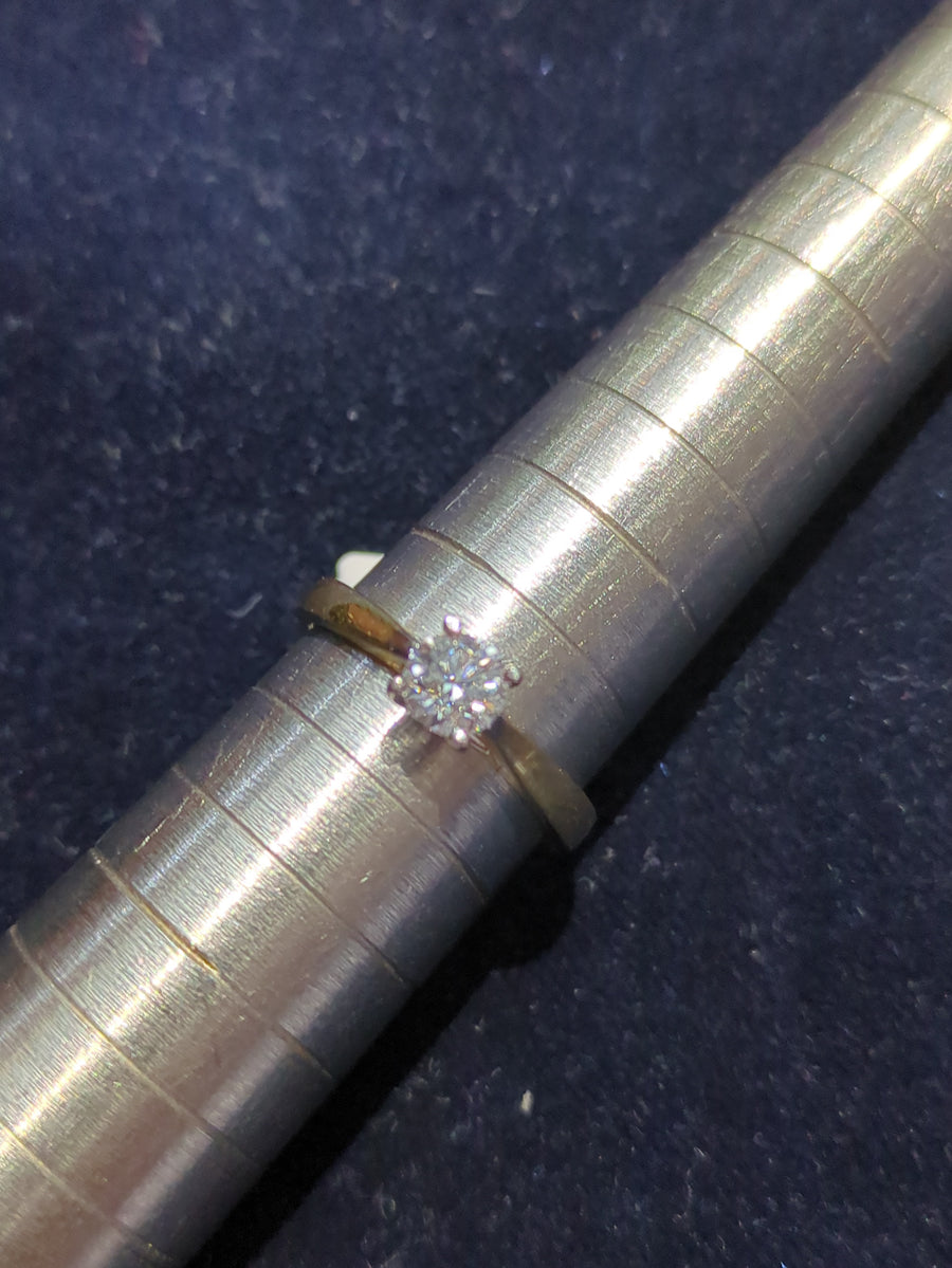 18ct Yellow Gold 0.56ct Diamond Solitaire Ring